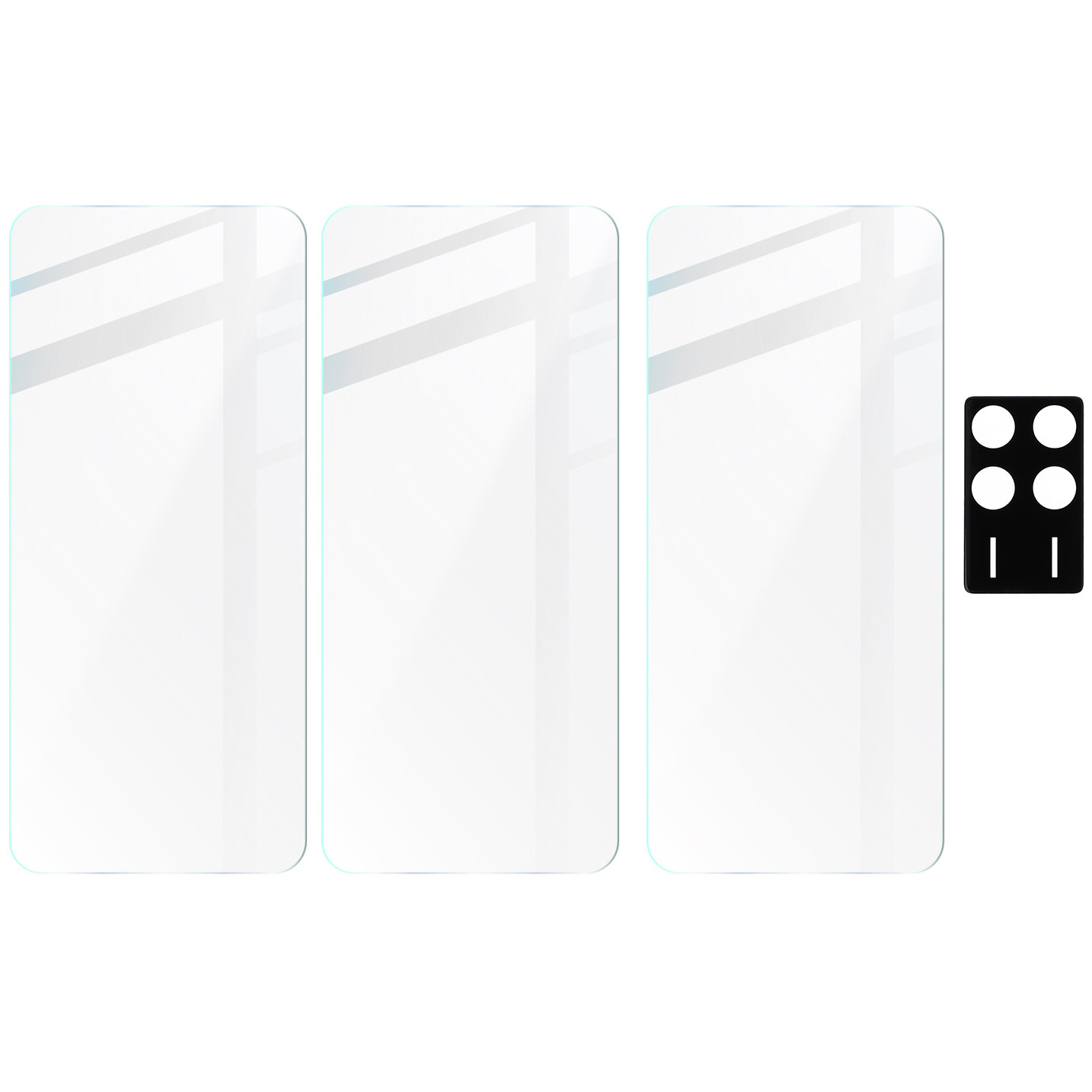 Szkło hartowane Bizon Glass Clear - 3 szt. + obiektyw, Xiaomi Poco X6 Pro